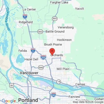 Map to Deluna Kids Dental office in Vancouver, WA