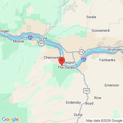 Map to  office in The Dalles, OR