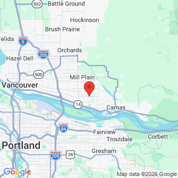 Map to Rapisarda Family Dentistry office in Camas, WA