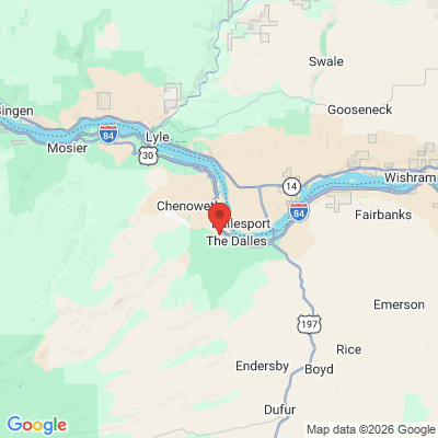 Map to  office in The Dalles, OR