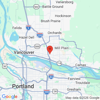 Map to Lacamas Dental office in Vancouver, WA