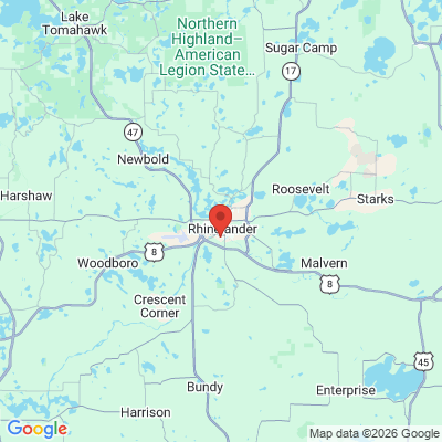 Map to  office in Rhinelander, WI