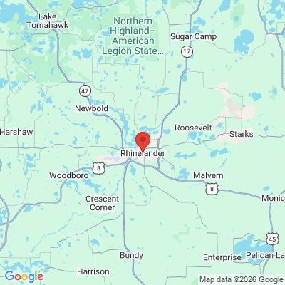 Map to  office in Rhinelander, WI