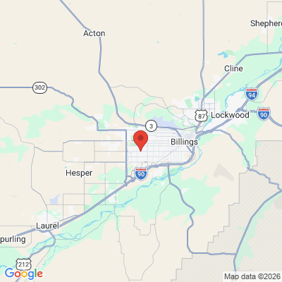 Map to  office in Billings, MT