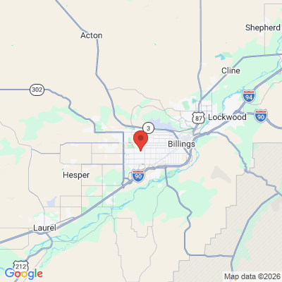 Map to  office in Billings, MT