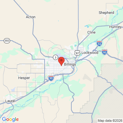 Map to  office in Billings, MT