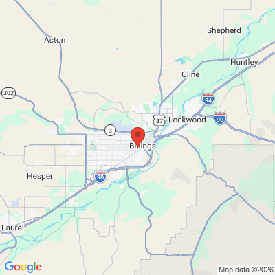 Map to  office in Billings, MT