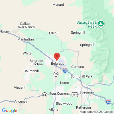 Map to  office in Belgrade, MT