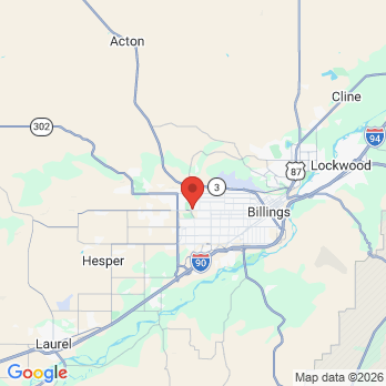 Map to Haslam Family Dental office in Billings, MT