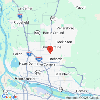 Map to Dental Care at Brush Prairie office in Vancouver, WA