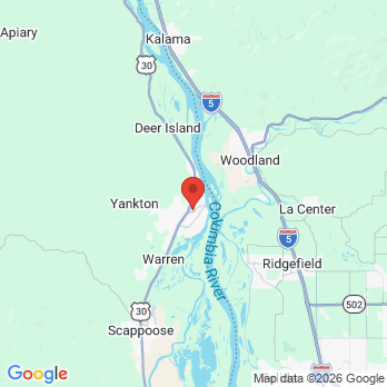 Map to Hiebert Family Dental office in St Helens, OR
