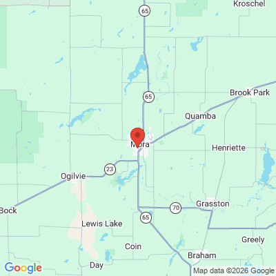 Map to  office in Mora, MN