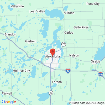 Map to  office in Alexandria, MN