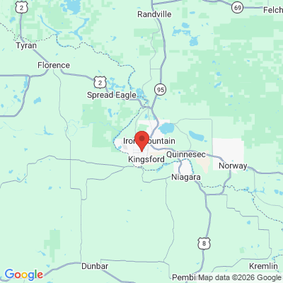 Map to  office in Kingsford, MI