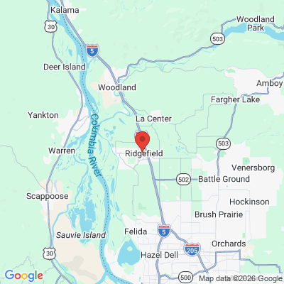 Map to  office in Ridgefield, WA
