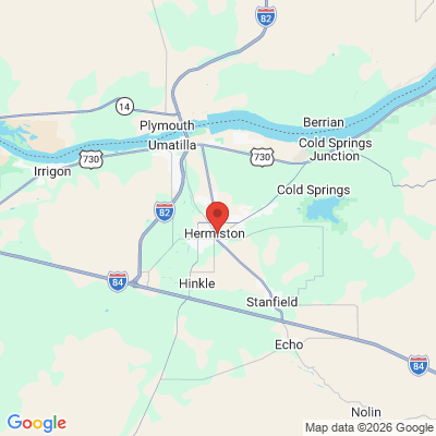 Map to  office in Hermiston, OR