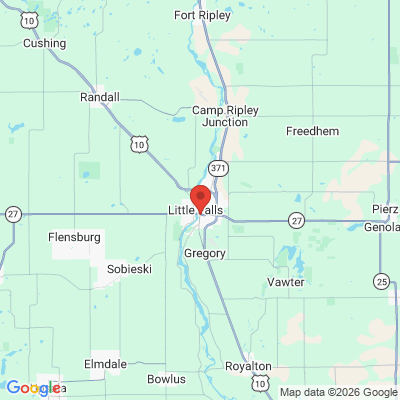 Map to  office in Little Falls, MN