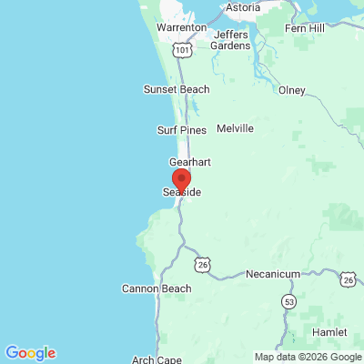 Map to  office in Seaside, OR