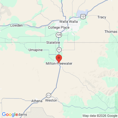 Map to  office in Milton Freewater, OR