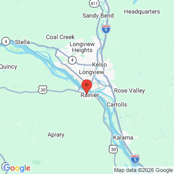 Map to Northwest Family Dental office in Rainier, OR