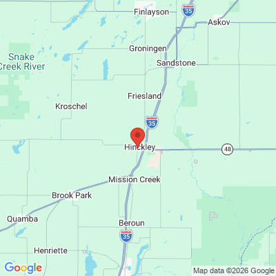 Map to  office in Hinckley, MN