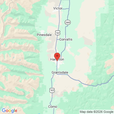 Map to  office in Hamilton, MT
