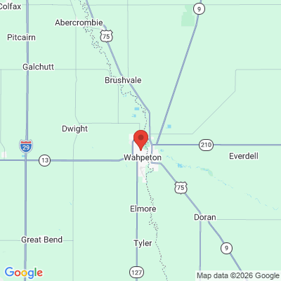 Map to  office in Wahpeton, ND