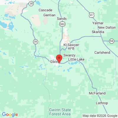 Map to  office in Gwinn, MI