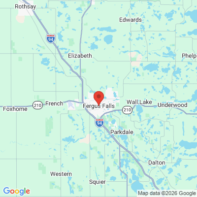 Map to  office in Fergus Falls, MN