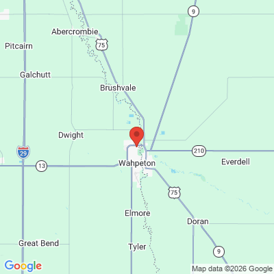 Map to  office in Wahpeton, ND