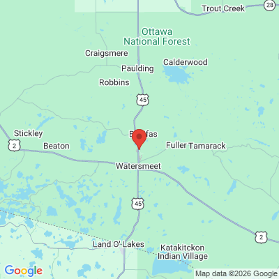 Map to  office in Watersmeet, MI