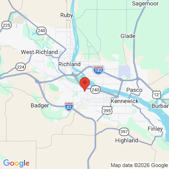 Map to Ideal Dentistry office in Kennewick, WA