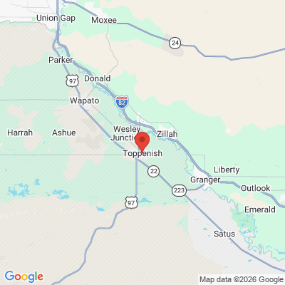 Map to  office in Toppenish, WA