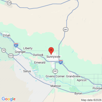 Map to  office in Sunnyside, WA