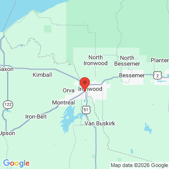 Map to GreenBranch Dental office in Hurley, WI