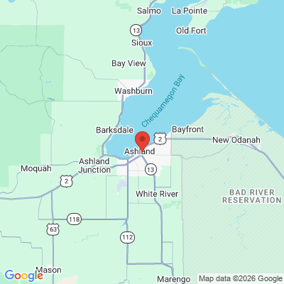 Map to  office in Ashland, WI