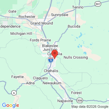 Map to Twin City Smiles office in Centralia, WA