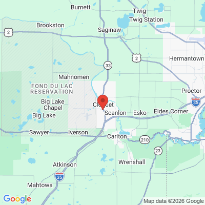 Map to  office in Cloquet, MN