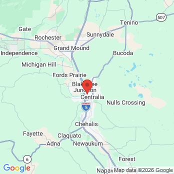 Map to Smile Centralia office in Centralia, WA