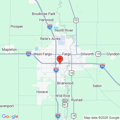 Map to  office in Fargo, ND