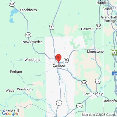 Map to  office in Caribou, ME