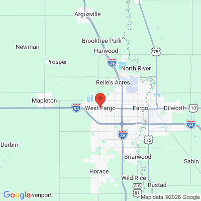 Map to  office in West Fargo, ND