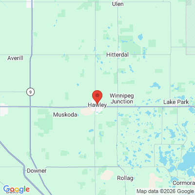 Map to  office in Hawley, MN