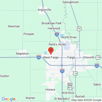 Map to  office in West Fargo, ND