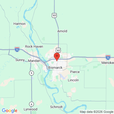 Map to  office in Bismarck, ND