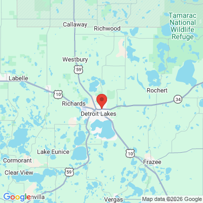 Map to  office in Detroit Lakes, MN