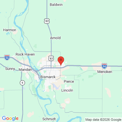 Map to  office in Bismarck, ND