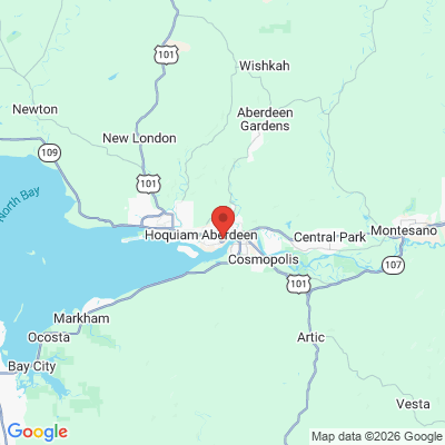 Map to  office in Aberdeen, WA