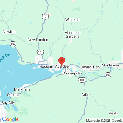 Map to  office in Aberdeen, WA