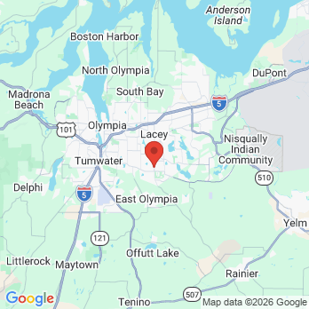 Map to Kevin D Fedak DDS office in Lacey, WA